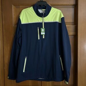 Above the Links Elite Performance Frontier navy line pullover jacket